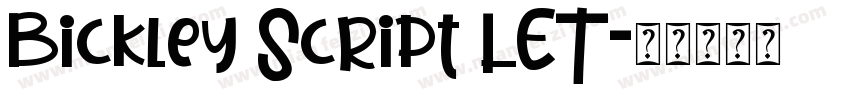 Bickley Script LET字体转换